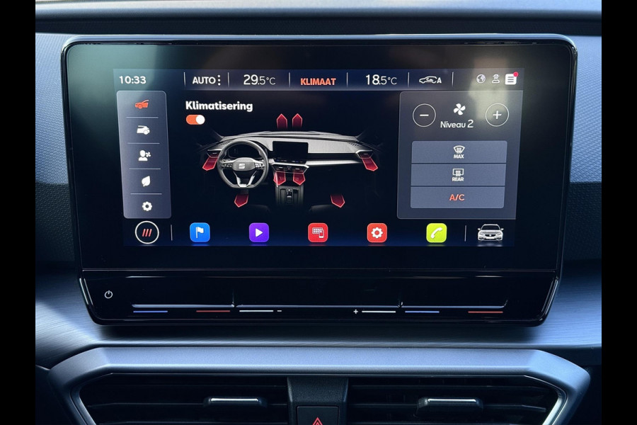 Seat Leon Sportstourer 1.0 eTSI FR | Carplay | Virtual | DAB+ | Navi | Sfeerverlichting | Dealer onderhouden | Allseason banden