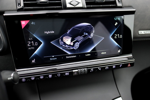 DS 7 Crossback E-Tense 4x4 Louvre | Performance Line | Adaptive Cruise Control | Panoramadak | Massage | Memory | Focal Audio | Stoelventilatie | Surround Camera | Verwarmde Voorruit | Leder |