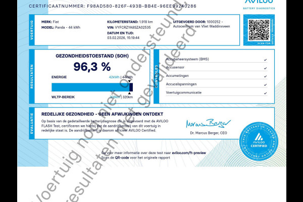 Fiat Grande Panda La Prima 11 kW 44 kWh | SOH 96,3%