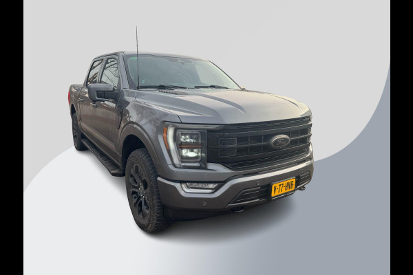 Ford USA F-150 5.0 V8 SuperCrew Lariat 401pk Automaat | 5 persoons  | Grijs kenteken | Lederen Bekleding | Trekhaak | LPG | 4x4 | 3.500kg Trekgewicht