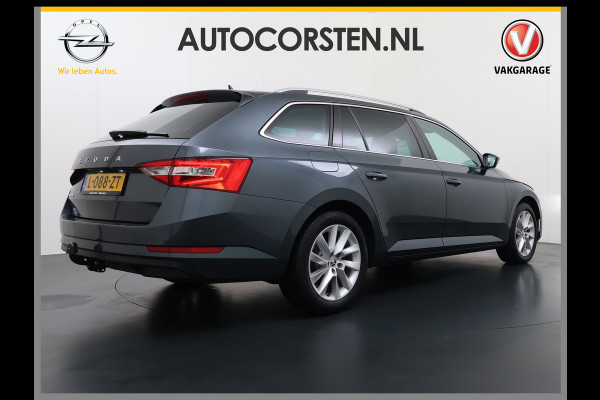 Škoda Superb Combi 1.5TSI DSG Automaat Trekhaak Elek.Stoel+Memory+Verwarmd Navi Ecc Apple Carplay Android Auto Pdc ACT Business Edition Cruise Control DAB Led Lmv Regen-/lichtsensor Privacy Glas Keyless Verwarmde Voorruit Comfort Pack Origineel Nederlandse Auto