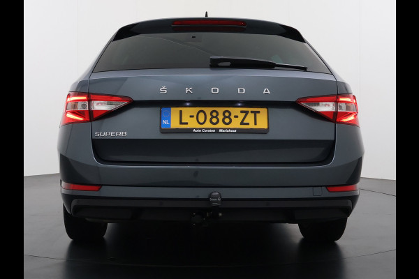 Škoda Superb Combi 1.5TSI DSG Automaat Trekhaak Elek.Stoel+Memory+Verwarmd Navi Ecc Apple Carplay Android Auto Pdc ACT Business Edition Cruise Control DAB Led Lmv Regen-/lichtsensor Privacy Glas Keyless Verwarmde Voorruit Comfort Pack Origineel Nederlandse Auto