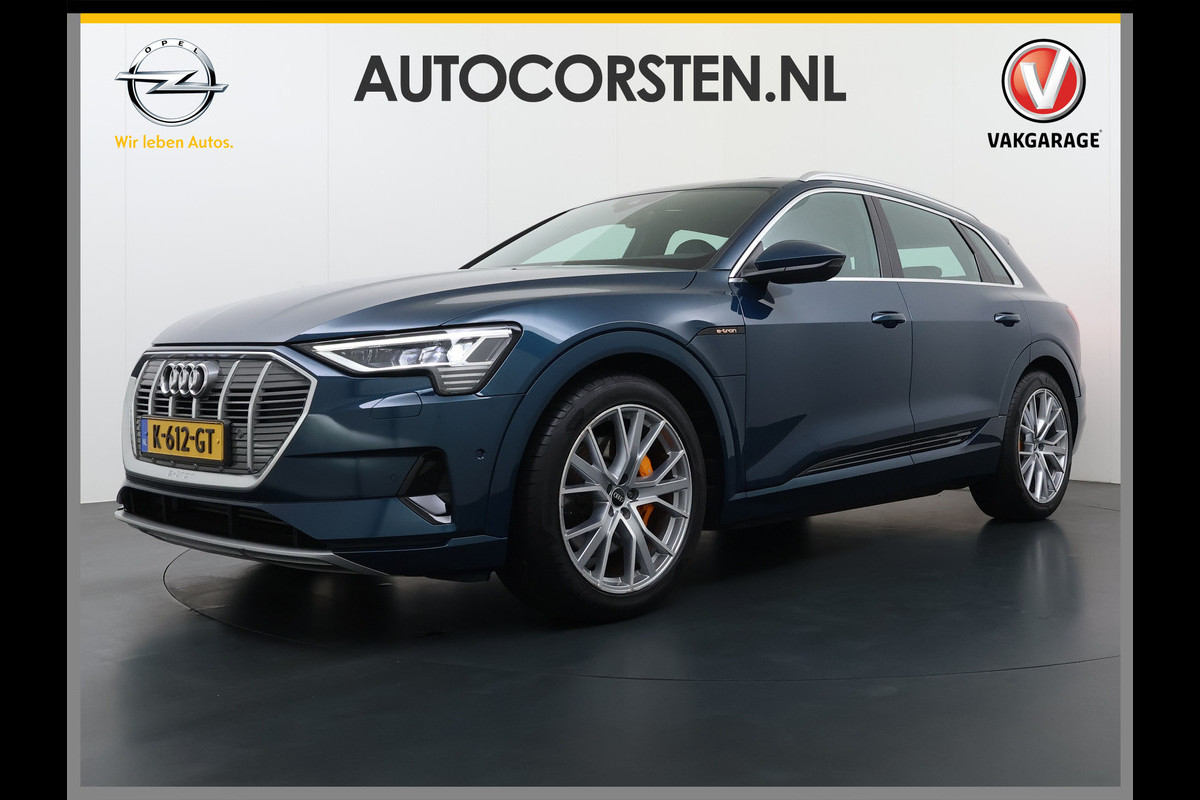 Audi e-tron 55 Quattro 95kWh Camera Panoramadak 2 Zijdes Laden Adap.Cruise Trekhaak Navi Ecc Leder Business Edition Plus SOH 91% Elek.Stoelen+Verwarmd Keyless Rijstrooksensor AWD 4WD Elek.Achterklep 1e Eigenaar Origineel Nederlandse Auto Dealeronderhouden