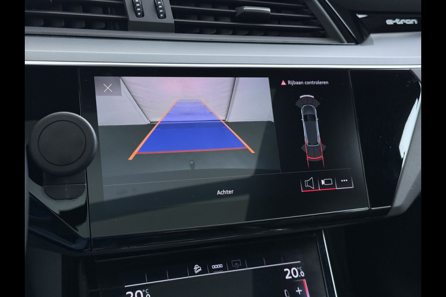 Audi e-tron 55 Quattro 95kWh Camera Panoramadak 2 Zijdes Laden Adap.Cruise Trekhaak Navi Ecc Leder Business Edition Plus SOH 91% Elek.Stoelen+Verwarmd Keyless Rijstrooksensor AWD 4WD Elek.Achterklep 1e Eigenaar Origineel Nederlandse Auto Dealeronderhouden