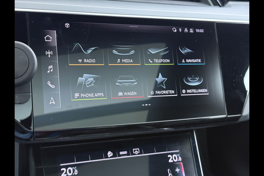 Audi e-tron 55 Quattro 95kWh Camera Panoramadak 2 Zijdes Laden Adap.Cruise Trekhaak Navi Ecc Leder Business Edition Plus SOH 91% Elek.Stoelen+Verwarmd Keyless Rijstrooksensor AWD 4WD Elek.Achterklep 1e Eigenaar Origineel Nederlandse Auto Dealeronderhouden