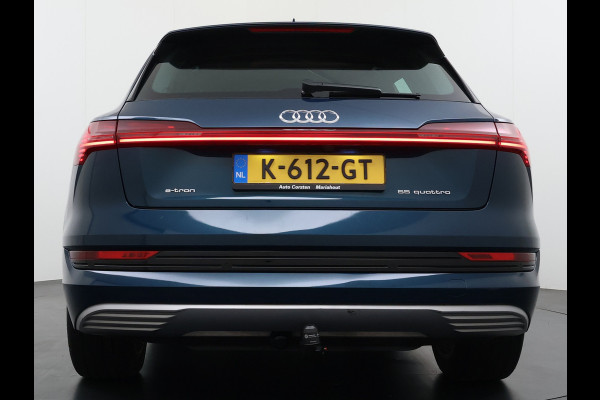 Audi e-tron 55 Quattro 95kWh Camera Panoramadak 2 Zijdes Laden Adap.Cruise Trekhaak Navi Ecc Leder Business Edition Plus SOH 91% Elek.Stoelen+Verwarmd Keyless Rijstrooksensor AWD 4WD Elek.Achterklep 1e Eigenaar Origineel Nederlandse Auto Dealeronderhouden
