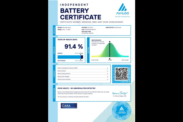 Mercedes-Benz eVito Lang 41 kWh Airco/Camera SOH 91,4% 11-2020
