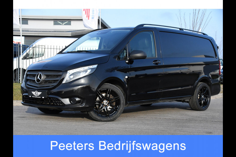 Mercedes-Benz Vito 119 CDI L2 Black Edition Camera, Cruise, LED, Stoelverwarming, Standkachel, Leder, 190pk, Automaat, Trekhaak, Uniek!