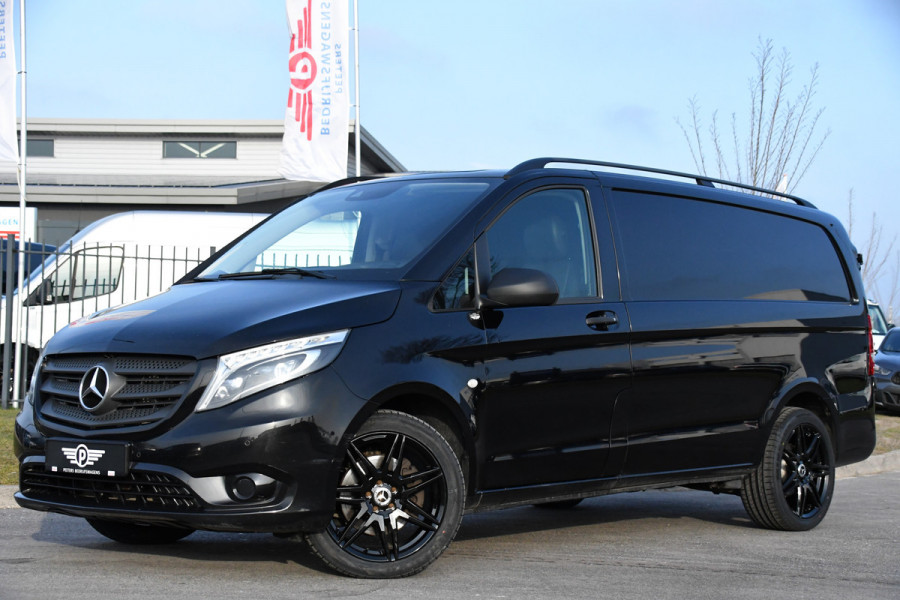 Mercedes-Benz Vito 119 CDI L2 Black Edition Camera, Cruise, LED, Stoelverwarming, Standkachel, Leder, 190pk, Automaat, Trekhaak, Uniek!
