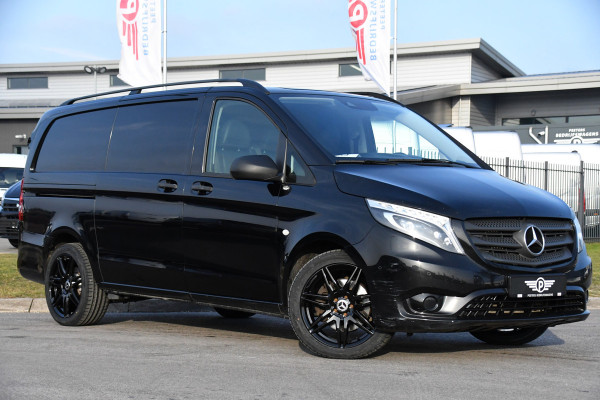 Mercedes-Benz Vito 119 CDI L2 Black Edition Camera, Cruise, LED, Stoelverwarming, Standkachel, Leder, 190pk, Automaat, Trekhaak, Uniek!