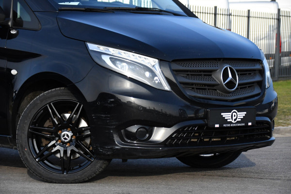 Mercedes-Benz Vito 119 CDI L2 Black Edition Camera, Cruise, LED, Stoelverwarming, Standkachel, Leder, 190pk, Automaat, Trekhaak, Uniek!