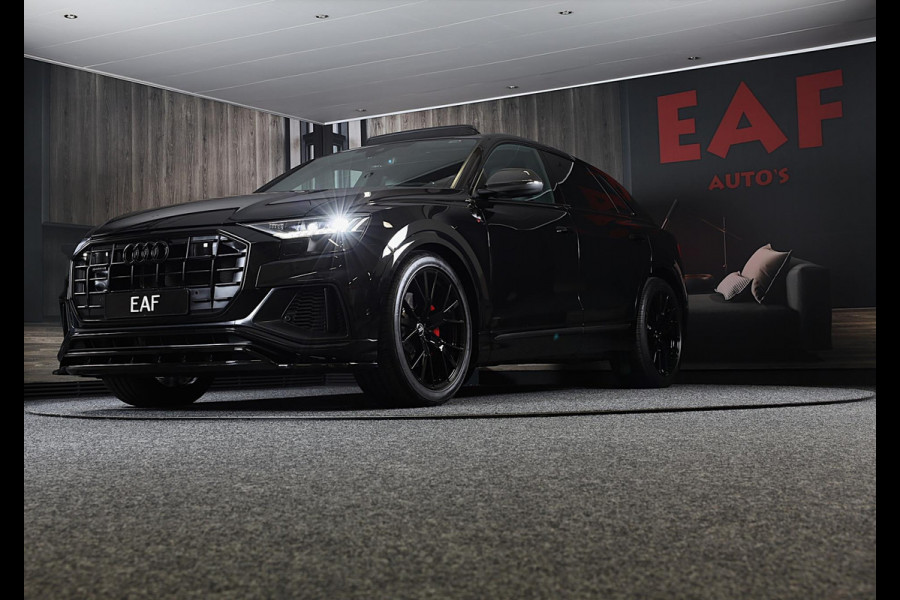 Audi Q8 55 TFSI Quattro RSQ8 Look / Carbon / RS Zetels / Acc / Lane Assist / Head Up / Dode Hoek / Open Panorama / Matrix / 22 Inc