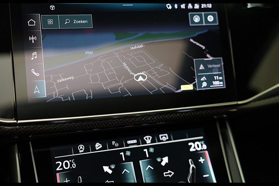 Audi Q8 55 TFSI Quattro RSQ8 Look / Carbon / RS Zetels / Acc / Lane Assist / Head Up / Dode Hoek / Open Panorama / Matrix / 22 Inc