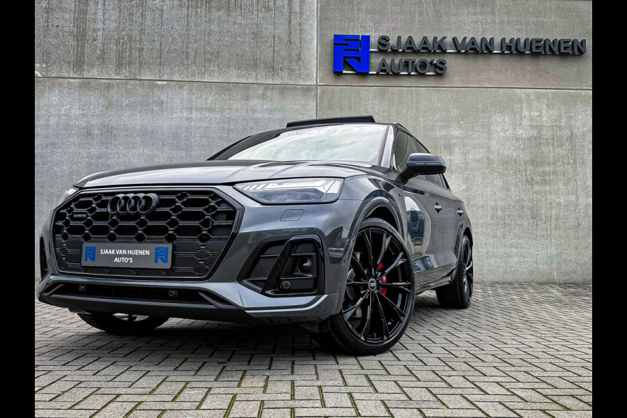 Audi Q5 55TFSI e 367pk Quattro Competition S Edition S-Line 1é Eig|19Dkm|Panoramadak|Luchtvering|HD Matrix|Memory|Virtual|Ambiance