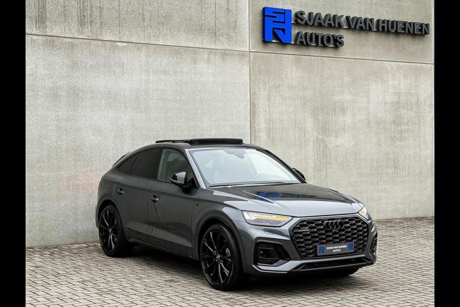 Audi Q5 Sportback 55TFSI e 367pk Quattro Competition S Edition S-Line Pano|Luchtv.|HUD|Leder+Memory+Massage|HD Matrix|B&O|360°View