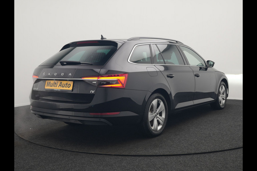 Škoda Superb Combi 1.4 TSI iV Business Edition Plus Plug In Hybrid 218pk Dealer O.H. PHEV | Trekhaak Af Fabriek | Adaptive Cruise | Camera | Canton Audio | Crystal LED | Alcantara Sportstoelen Memory & Verwarmd | Apple Carplay | Stuur Verwarmd | Keyless | Virtual | Blis |