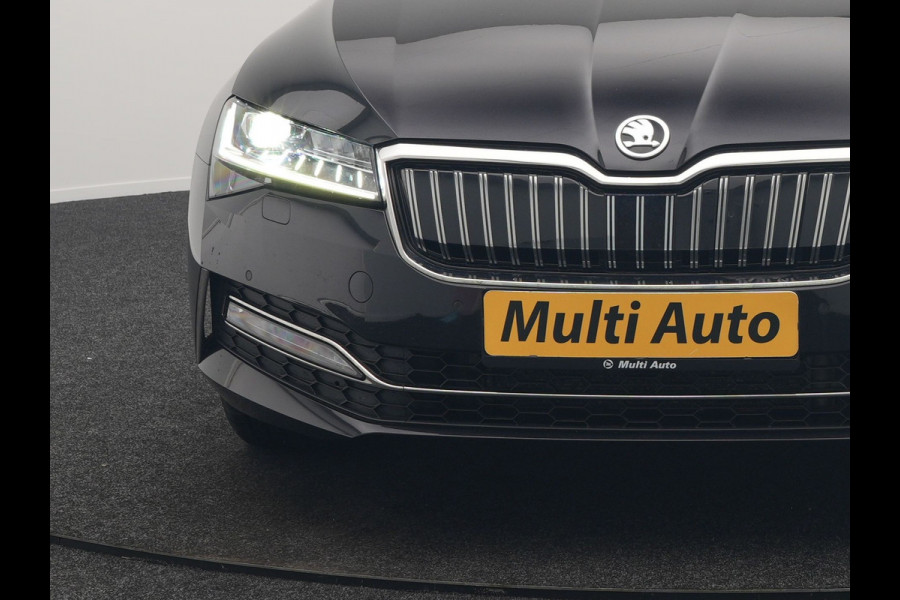 Škoda Superb Combi 1.4 TSI iV Business Edition Plus Plug In Hybrid 218pk Dealer O.H. PHEV | Trekhaak Af Fabriek | Adaptive Cruise | Camera | Canton Audio | Crystal LED | Alcantara Sportstoelen Memory & Verwarmd | Apple Carplay | Stuur Verwarmd | Keyless | Virtual | Blis |