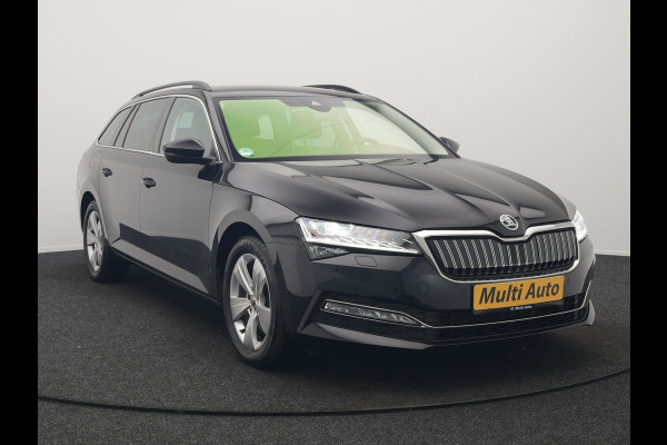 Škoda Superb Combi 1.4 TSI iV Business Edition Plus Plug In Hybrid 218pk Dealer O.H. PHEV | Trekhaak Af Fabriek | Adaptive Cruise | Camera | Canton Audio | Crystal LED | Alcantara Sportstoelen Memory & Verwarmd | Apple Carplay | Stuur Verwarmd | Keyless | Virtual | Blis |