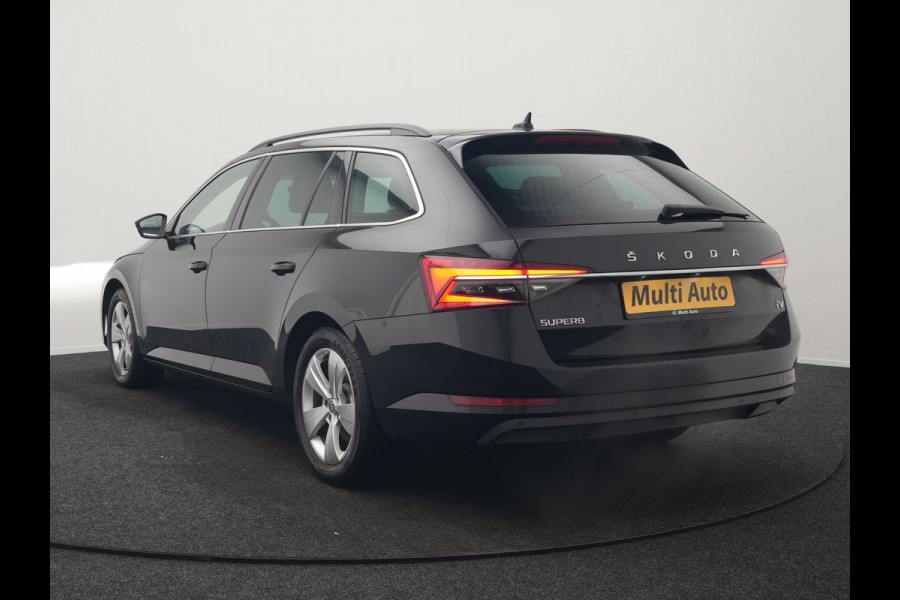 Škoda Superb Combi 1.4 TSI iV Business Edition Plus Plug In Hybrid 218pk Dealer O.H. PHEV | Trekhaak Af Fabriek | Adaptive Cruise | Camera | Canton Audio | Crystal LED | Alcantara Sportstoelen Memory & Verwarmd | Apple Carplay | Stuur Verwarmd | Keyless | Virtual | Blis |