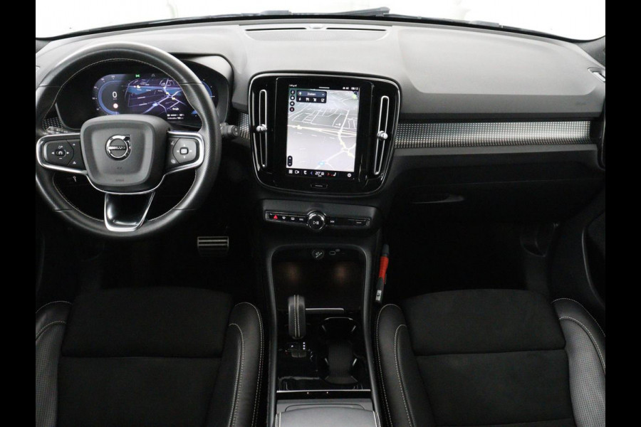 Volvo XC40 Recharge P8 AWD R Design | SOH 93% | Trekhaak | Warmtepomp | Stoel & stuurverwarming | Camera | Leder/Alcantara | Adaptive cruise | Carplay | Navigatie | Achterbankverwarming
