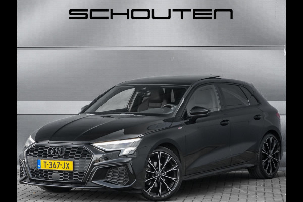 Audi A3 Sportback 35 TFSI S Edition Pano Zwart Optiek Leder 19"