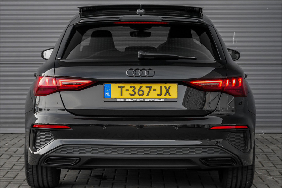 Audi A3 Sportback 35 TFSI S Edition Pano Zwart Optiek Leder 19"