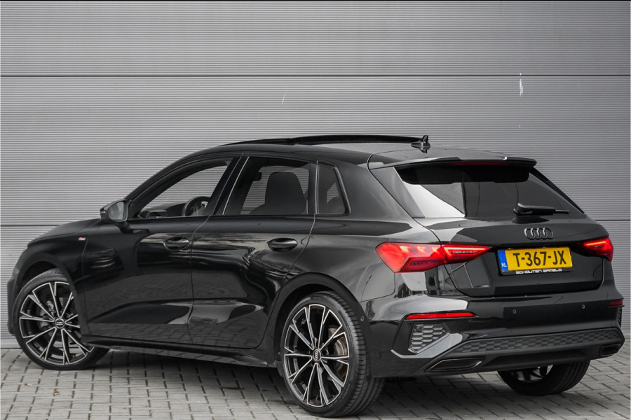 Audi A3 Sportback 35 TFSI S Edition Pano Zwart Optiek Leder 19"