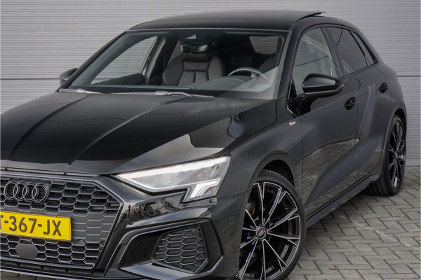 Audi A3 Sportback 35 TFSI S Edition Pano Zwart Optiek Leder 19"