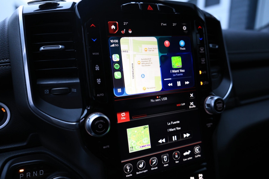 Dodge Ram 1500 5.7 V8 4x4 Crew Cab Laramie LUCHTVERING LEDBAR CARPLAY DIAMONDBACK '22