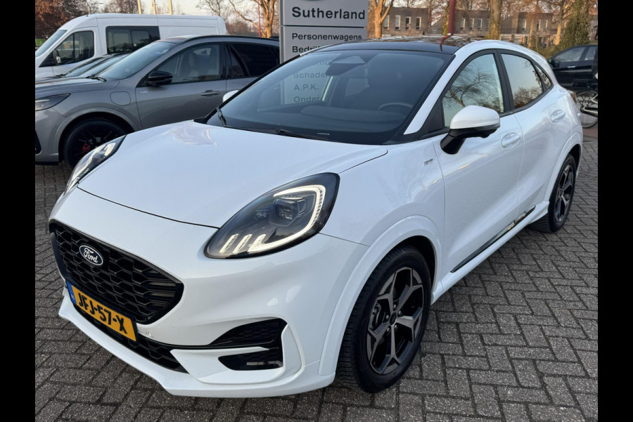 Ford Puma 1.0 EcoBoost Hybrid ST-Line 125pk Automaat | Adaptieve Cruise | | Panorama dak | 360 graden Camera's | Winterpack | Full LED