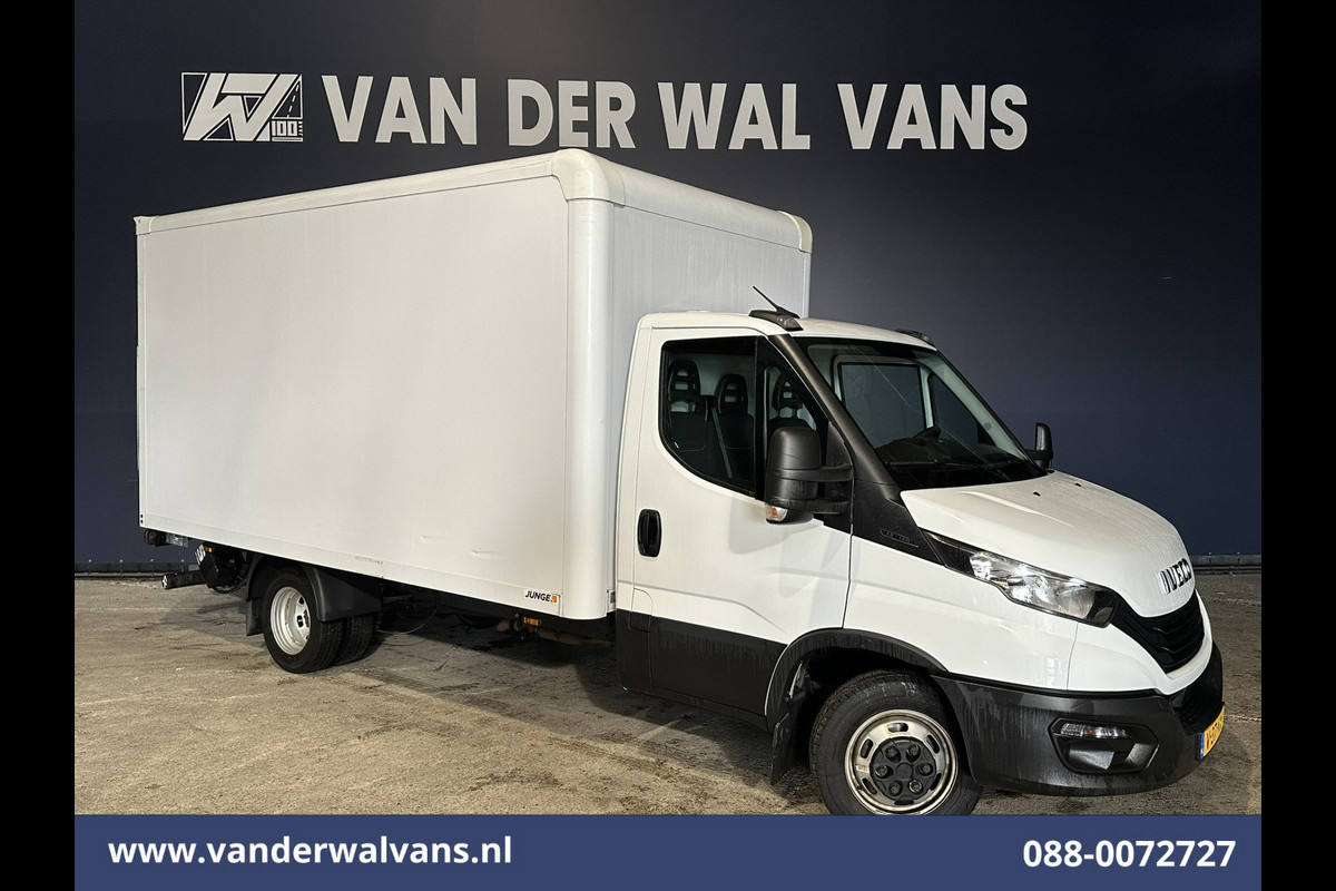 Iveco Daily 35C16H 157pk Dubbel Lucht Bakwagen 4.35m lang Laadklep Euro6 Airco | Bijrijdersbank
