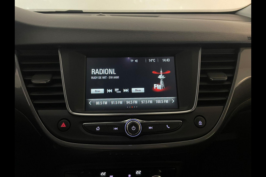 Opel Crossland X 1.2 Turbo Innovation AIRCO NAVI VIA APP CRUISE APPLE CARPLAY CENT VERG VELGEN ZWART DAK LAGE KM ZEER NETTE AUTO