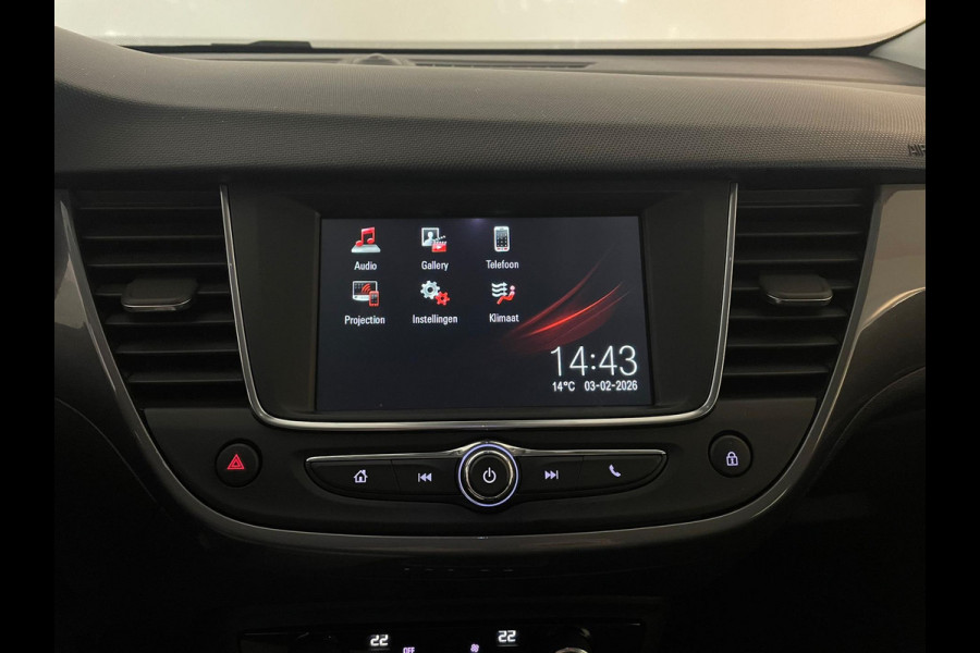 Opel Crossland X 1.2 Turbo Innovation AIRCO NAVI VIA APP CRUISE APPLE CARPLAY CENT VERG VELGEN ZWART DAK LAGE KM ZEER NETTE AUTO