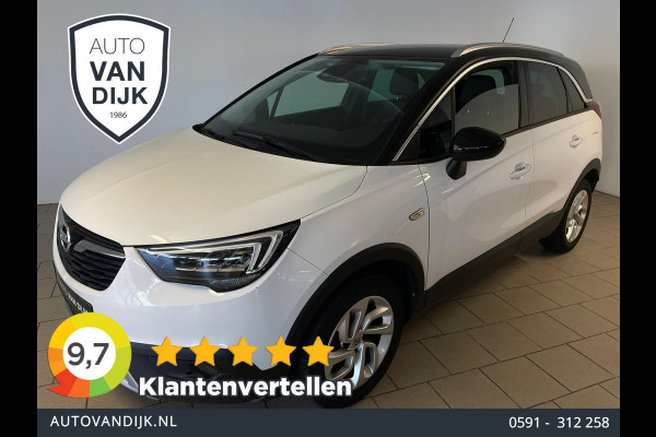 Opel Crossland X 1.2 Turbo Innovation AIRCO NAVI VIA APP CRUISE APPLE CARPLAY CENT VERG VELGEN ZWART DAK LAGE KM ZEER NETTE AUTO