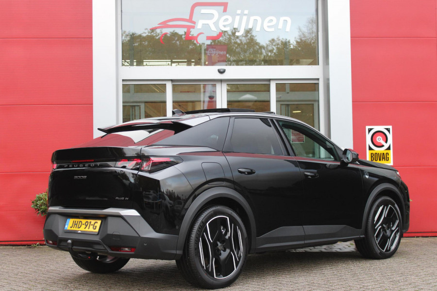 Peugeot 3008 1.6 plug-in Hybrid 195 GT **NIEUW** | NAPPA LEDEREN BEKLEDING DONKERGRIJS | PANORAMISCH SCHUIF/KANTEL DAK | FOCAL AUDIO SYSTEM | TREKHAAK MET AFNEEMBARE KOGEL | ELEKTRISCH BEDIENBARE VOORSTOELEN MET GEHEUGEN/MASSAGE FUNCTIE | STOEL VENTILATIE | STOEL/STUUR VERWARMING | NAVIGATIE | DRAADLOZE APPLE CARPLAY/ANDROID AUTO | FULL LED MATRIX KOPLAMPEN | 20" LICHTMETALEN VELGEN | ELEKTRISCH BEDIENBARE ACHTERKLEP | SFEER VERLICHTING | 360° CAMERA | DODEHOEK DETECTIE | KEYLESS ENTRY/START | 7,4KW ONBOARD CHARGER |