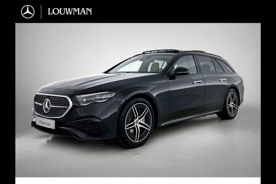 Mercedes-Benz E-Klasse Estate 300 e Business Solution AMG | Advanced pakket | Panoramaschuifdak | Trekhaak | Winterpakket | Nightpakket | Comfortpakket Plus | Memorypakket |360° camera | GUARD 360° vehicle protection |