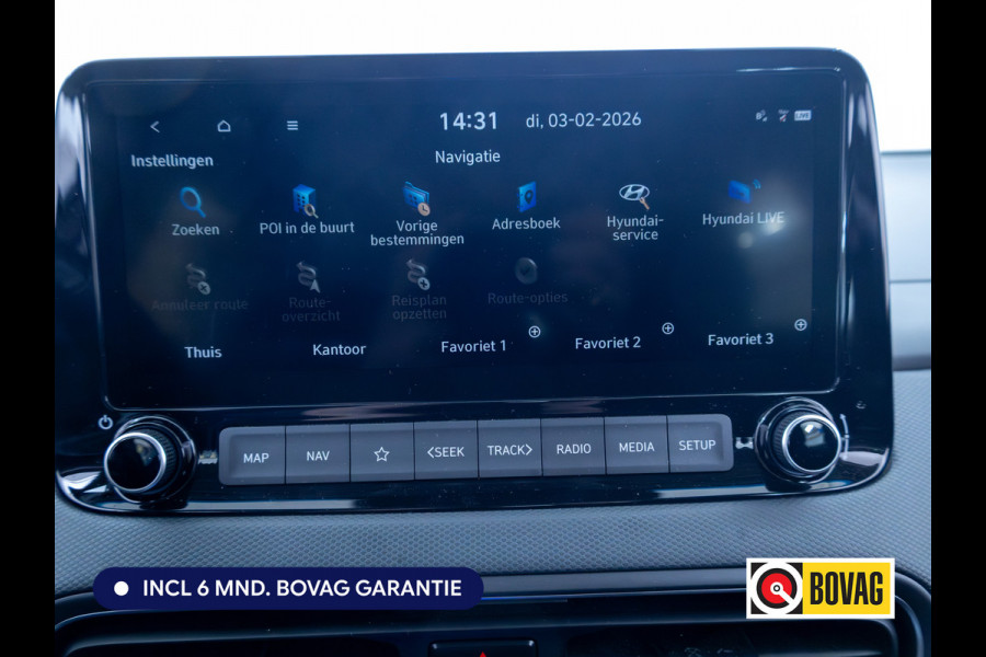 Hyundai Kona 1.6 GDI HEV Premium 142 PK | Stoel- & stuurverwarming | Krell audio | Cruise | Navigatie | Camera, 18" lichtmetalen velgen, PDC voor en achter, Keyless