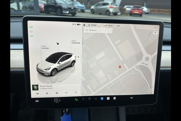 Tesla Model Y Long Range AWD 75 kWh SOH 96% | AUTOPILOT|  TESLA GARANTIE OP DE HOOGVOLTACCU EN AANDRIJFLIJN TOT 2030 of 192.000KM | STOEL + STUURVERWARMING| ACHTERBANK VERWARMD