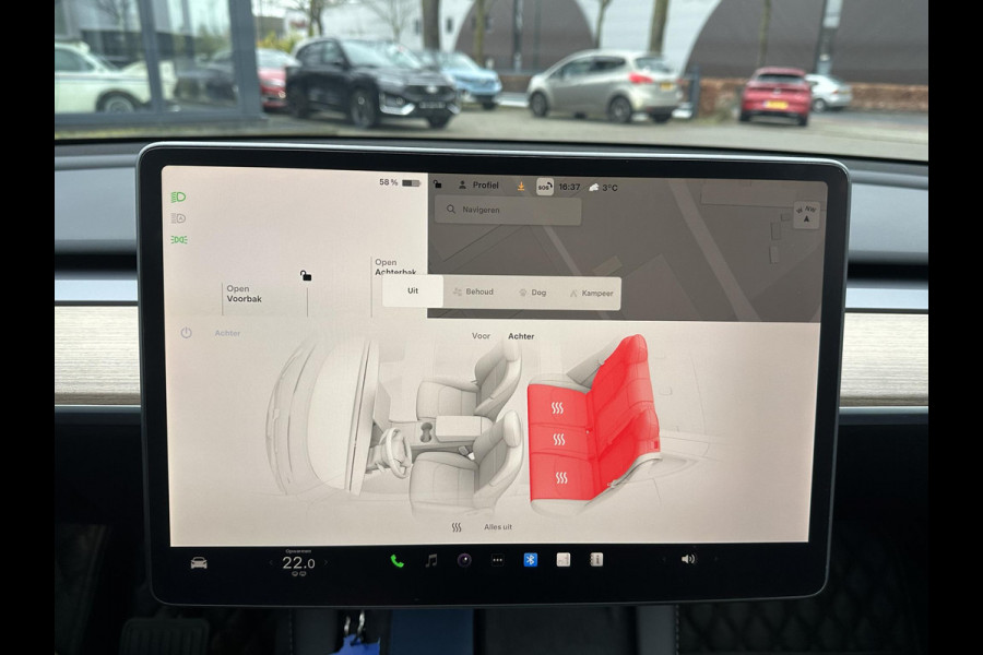 Tesla Model Y Long Range AWD 75 kWh SOH 96% | AUTOPILOT|  TESLA GARANTIE OP DE HOOGVOLTACCU EN AANDRIJFLIJN TOT 2030 of 192.000KM | STOEL + STUURVERWARMING| ACHTERBANK VERWARMD