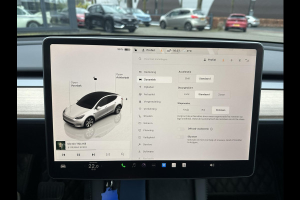 Tesla Model Y Long Range AWD 75 kWh SOH 96% | AUTOPILOT|  TESLA GARANTIE OP DE HOOGVOLTACCU EN AANDRIJFLIJN TOT 2030 of 192.000KM | STOEL + STUURVERWARMING| ACHTERBANK VERWARMD