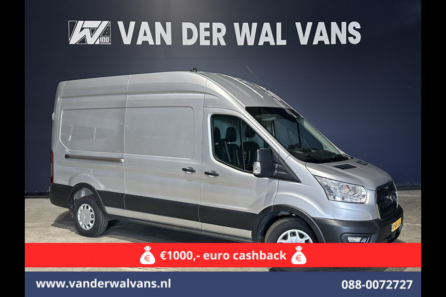 Ford Transit 2.0 TDCI 170pk L3H3 Euro6 Airco | Navigatie | 2500kg Trekhaak | Cruisecontrol Verwarmde voorruit, Parkeersensoren, Bijrijdersbank