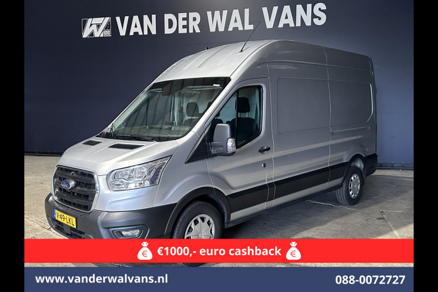 Ford Transit 2.0 TDCI 170pk L3H3 Euro6 Airco | Navigatie | 2500kg Trekhaak | Cruisecontrol Verwarmde voorruit, Parkeersensoren, Bijrijdersbank