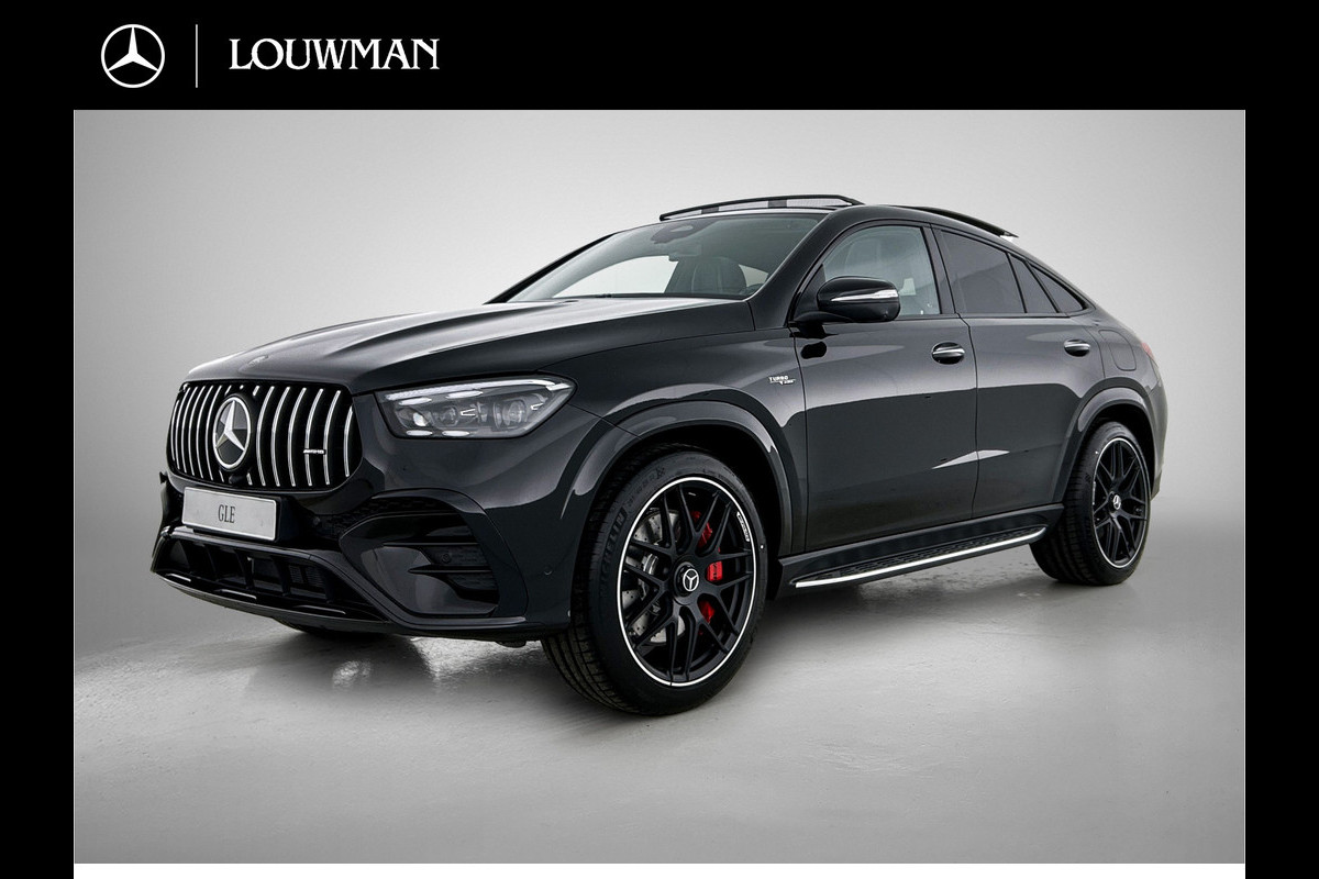Mercedes-Benz GLE Coupé AMG 53 Hybrid 4MATIC+ Night Edition Premium Plus | Adaptieve demping | Trekhaak | Stoelverwarming achter | Remklauwen in rood | Winterpakket | 22 inch AMG velgen | Stoelventilatie voor | Rijassistentiepakket | Burmester® 3D sound systeem |