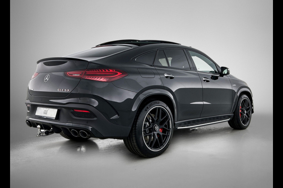Mercedes-Benz GLE Coupé AMG 53 Hybrid 4MATIC+ Night Edition Premium Plus | Adaptieve demping | Trekhaak | Stoelverwarming achter | Remklauwen in rood | Winterpakket | 22 inch AMG velgen | Stoelventilatie voor | Rijassistentiepakket | Burmester® 3D sound systeem |