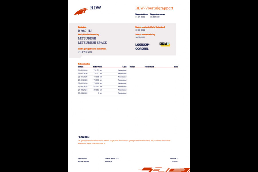 Mitsubishi Space Star 1.2 Connect+ Airco 1e Eig , NL Auto! NAP