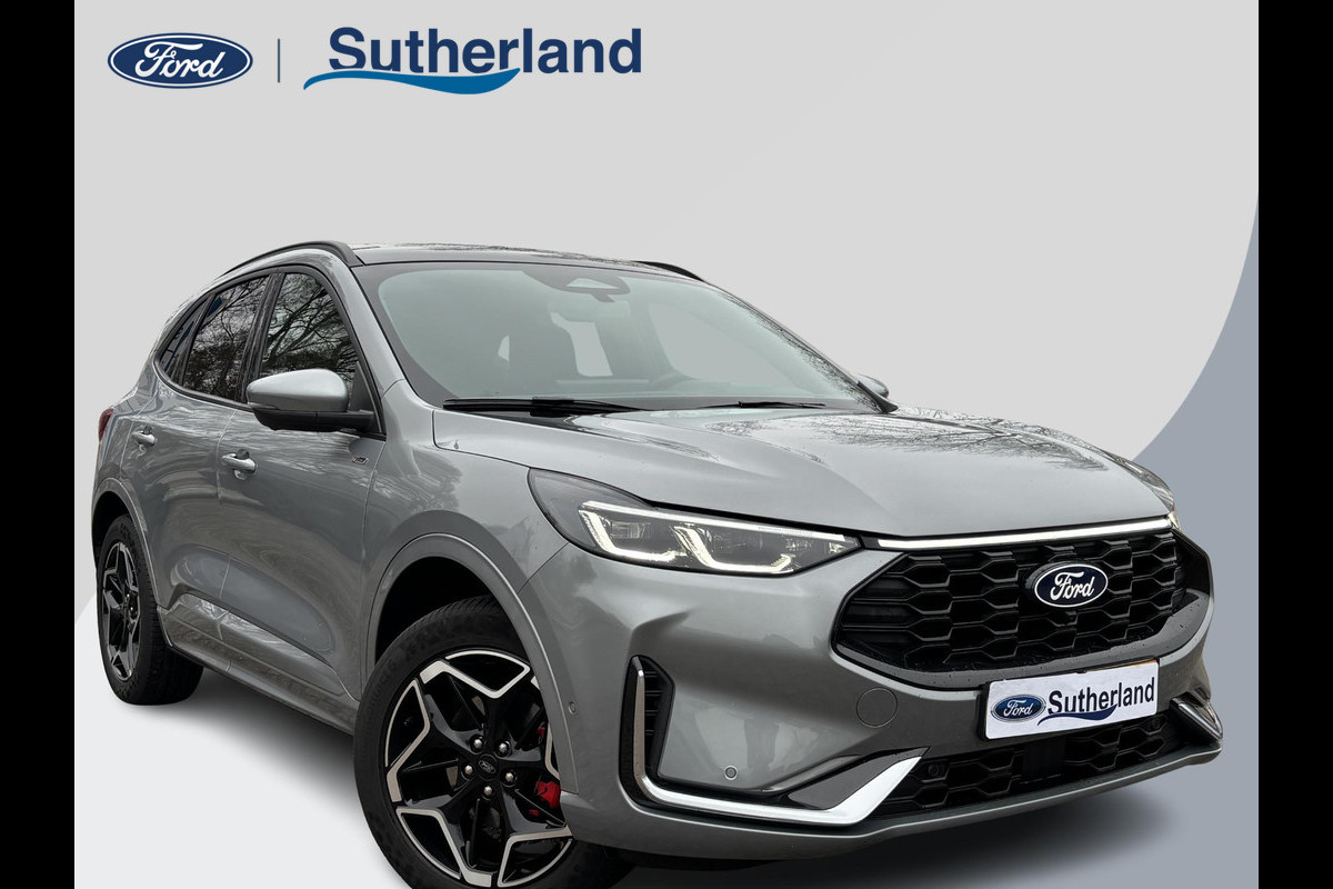 Ford Kuga 2.5 PHEV ST-Line X SCI | 243pk | Orig. NL auto | Panoramadak | Wegklapbare trekhaak | Winter Pack | 19 inch | Adaptieve LED | Head up Display | Solar Silver