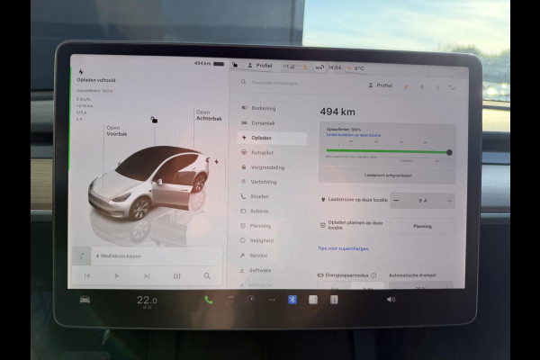 Tesla Model Y Long Range AWD 75 kWh SOH 96% | AUTOPILOT|  TESLA GARANTIE OP DE HOOGVOLTACCU EN AANDRIJFLIJN TOT 2030 of 192.000KM | STOEL + STUURVERWARMING| ACHTERBANK VERWARMD