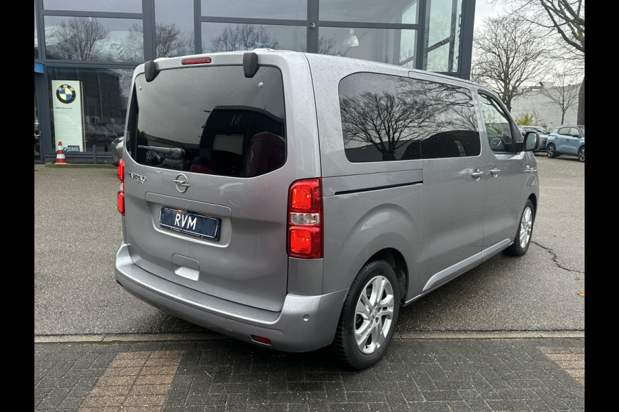 Opel Zafira-e Life 100 kW 75kWh Tourer M 6 PERSOONS| 3-FASE| ELEKTRISCHE ZIJDEUR| HEAD-UP DISPLAY| ELEK. STOELEN MET MEMORY| CAMERA| DEALER ONDERHOUDEN| DODE HOEK| LEDEREN BEKLEDING