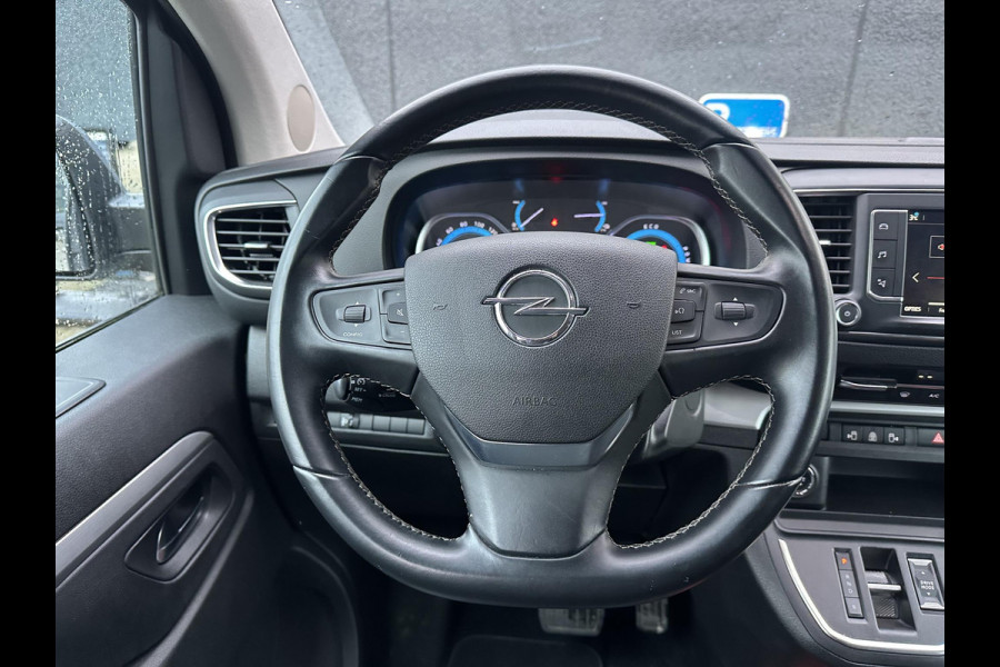 Opel Zafira-e Life 100 kW 75kWh Tourer M 6 PERSOONS| 3-FASE| ELEKTRISCHE ZIJDEUR| HEAD-UP DISPLAY| ELEK. STOELEN MET MEMORY| CAMERA| DEALER ONDERHOUDEN| DODE HOEK| LEDEREN BEKLEDING