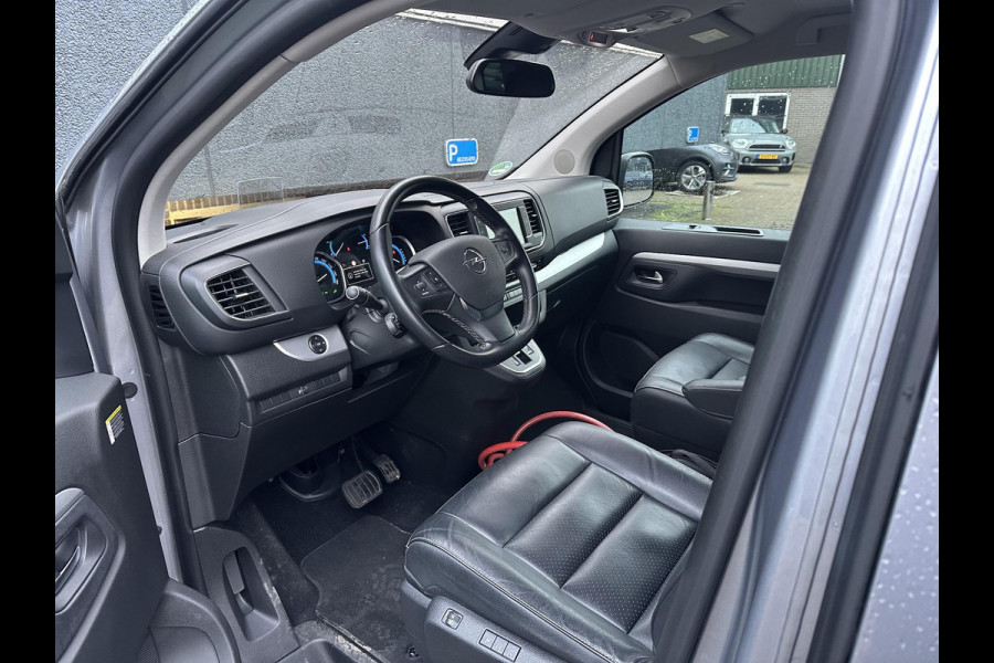 Opel Zafira-e Life 100 kW 75kWh Tourer M 6 PERSOONS| 3-FASE| ELEKTRISCHE ZIJDEUR| HEAD-UP DISPLAY| ELEK. STOELEN MET MEMORY| CAMERA| DEALER ONDERHOUDEN| DODE HOEK| LEDEREN BEKLEDING